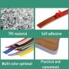 Self-Adhesive Furniture Edge and Corner Protector, 16.4 ft, Soft Silicone, Red view 4