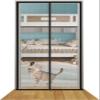 Reinforced Pet-Safe Screen Door for Cats with Double Zipper view 1