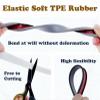 Self-Adhesive Furniture Edge Band, 16.4-ft Peel-and-Stick Foldable Edge Protector, Red view 4