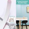 Self-Adhesive Furniture Edge Band, Soft Silicone Gel Edge Protector, 16.4 ft, Red view 3