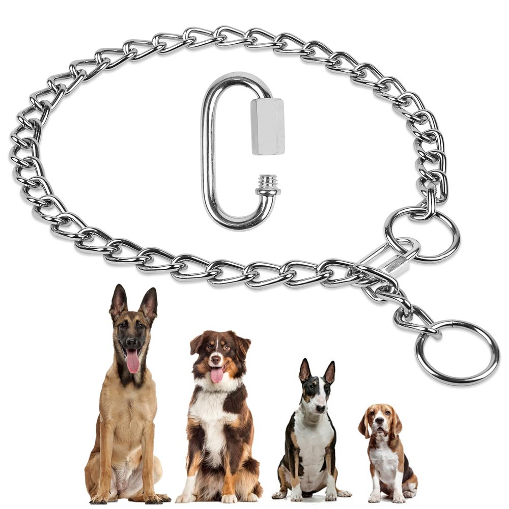 AUAUY Stainless Steel Dog Collar