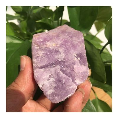 DSZUJTYROP Healing Gift Natural Purple Lithium FAI Quartz Crystal Gravel Degaussing Cleaning Stone Aquarium Health Decoration (280–300 g)