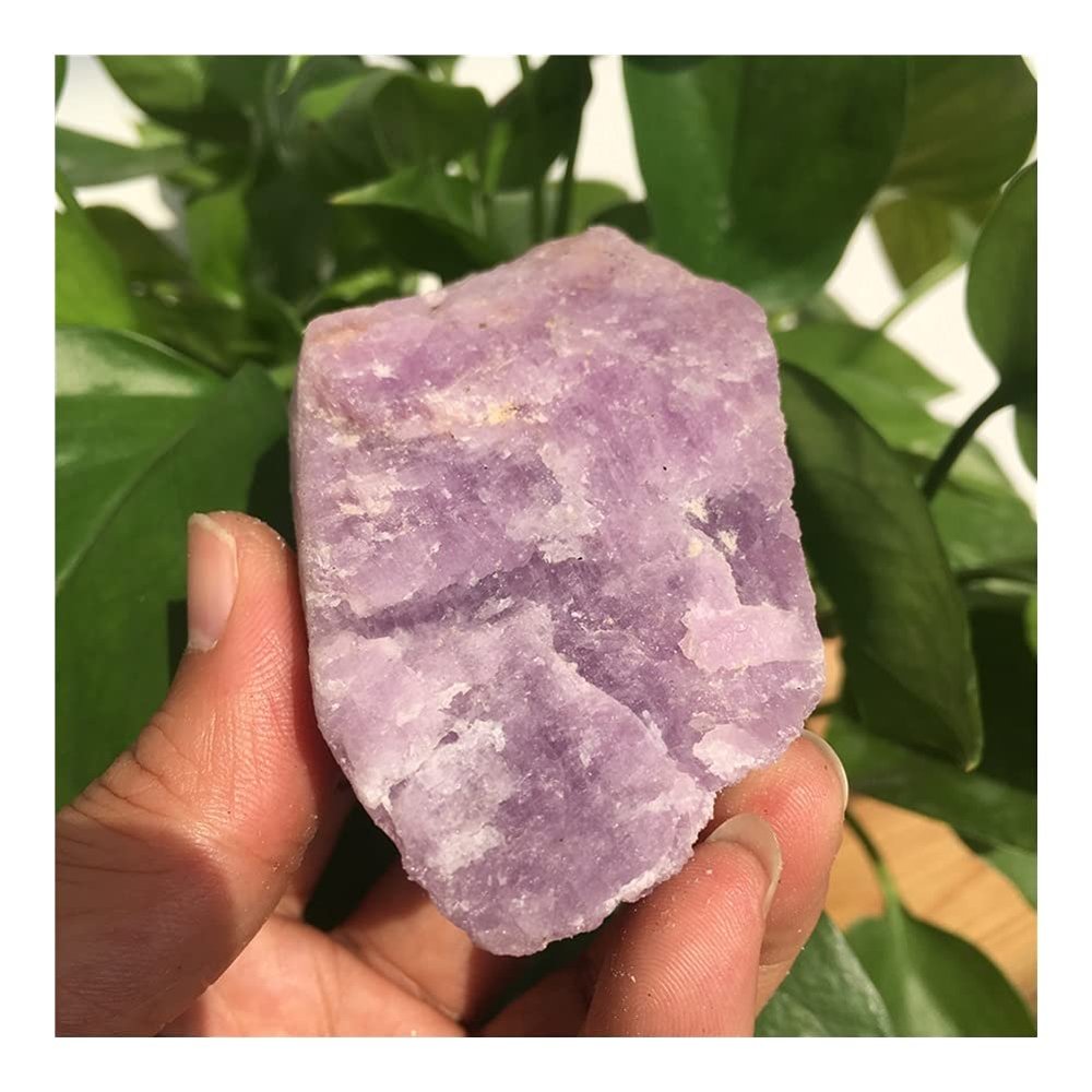 DSZUJTYROP Healing Gift Natural Purple Lithium FAI Quartz Crystal Gravel Degaussing Cleaning Stone Aquarium Health Decoration (280–300 g)