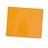 Orange Rectangular Silicone Dog Feeding Mat with Raised Edge view 1