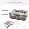 PETCUTE Orthopedic Dog Bed for Medium to Large Dogs, Removable Washable Cover, Non-Slip Bottom, Soft Dog Sofa, Gray, L view 4