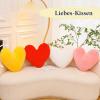 Herfair Plush Heart Pillow for Kids’ Room, Yellow, 50 cm view 4