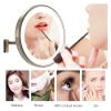 8-Inch Wall-Mounted Makeup Mirror with 3X/5X/7X/10X Magnification and LED Lights view 2
