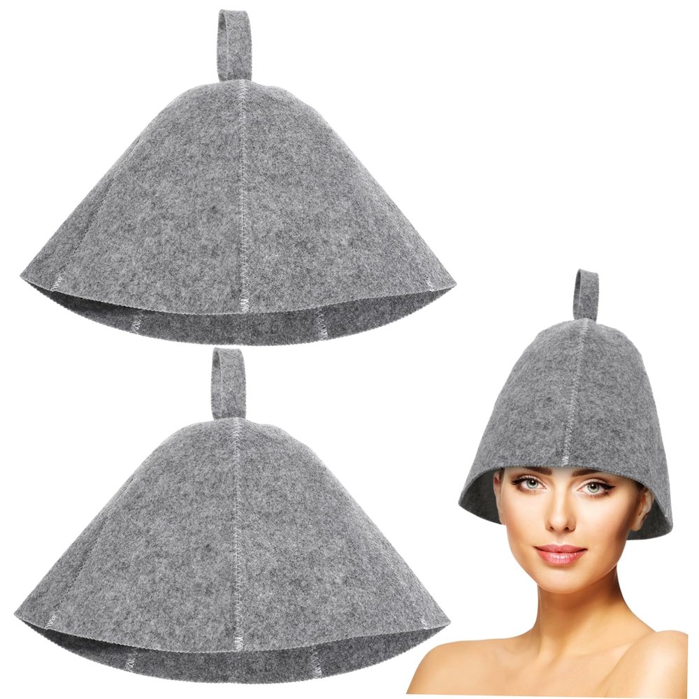 minkissy 20-Piece Women's Sauna Hat Set, Thick Felt, Flexible and Portable