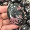 Natural Black and Red Tourmaline Palm Stone, 80–100 g view 2
