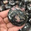 Natural Black and Red Tourmaline Palm Stone, 80–100 g view 3