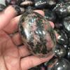 Natural Black and Red Tourmaline Palm Stone, 80–100 g view 4