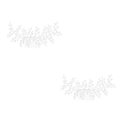 MAGICLULU 2-Piece Luxury Crystal Bridal Hair Comb Set