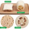 Organic Natural Loofah Sponges, 3-Pack, Beige, 12 cm view 3