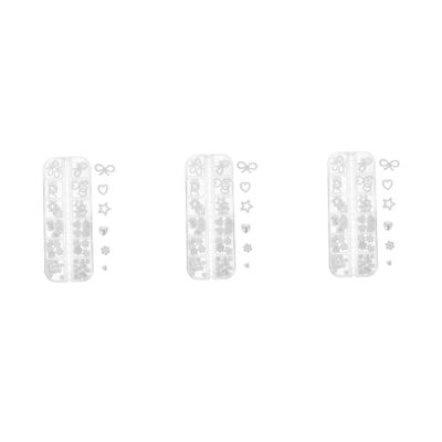 MAGICLULU 3 Boxes Elegant Nail Art Accessories, Nail Charms and Decorations for Fashionable Manicures