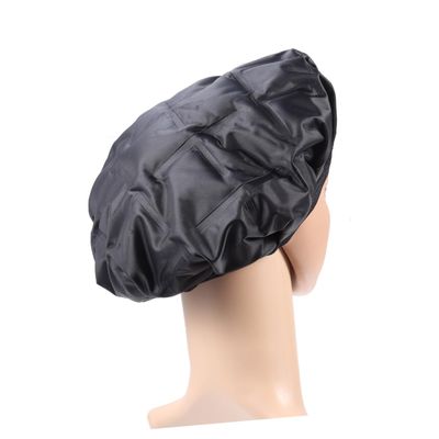 Heated Gel Cap Thermal Hair Styling Hood, Black Plastic