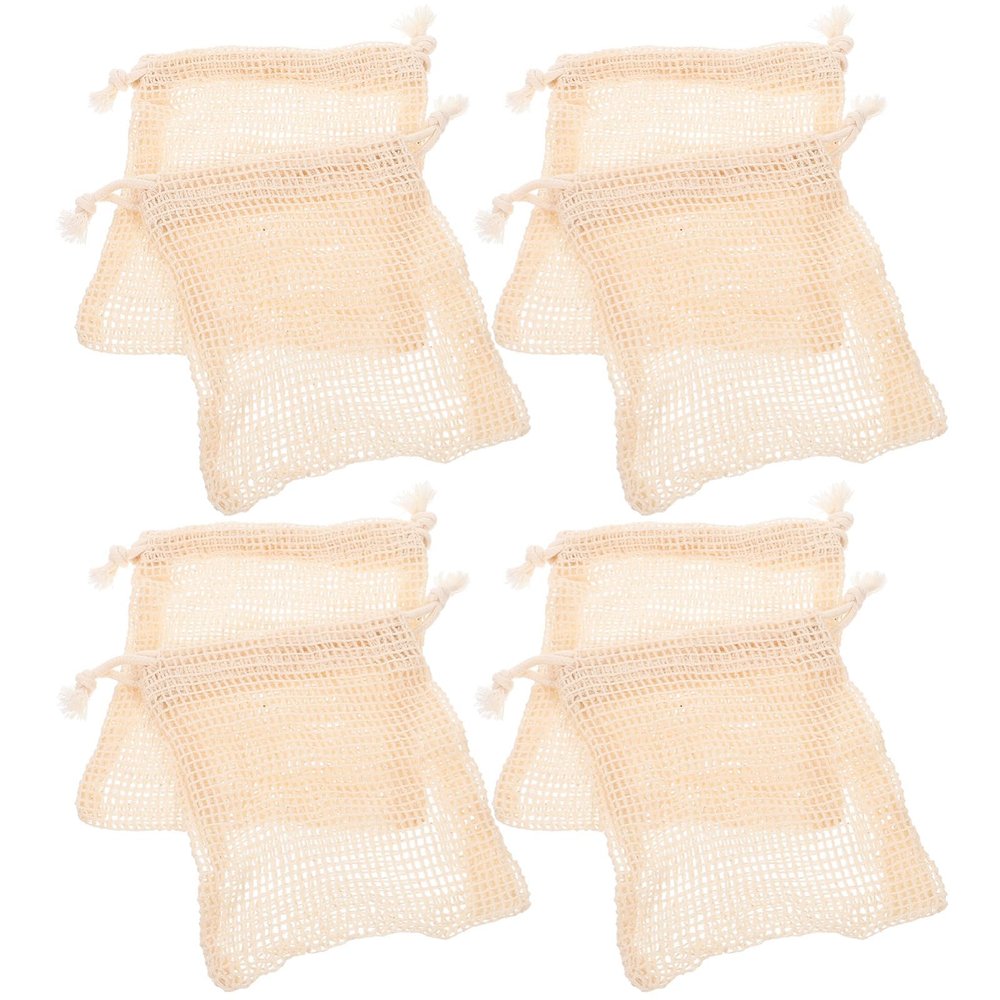 MAGICLULU 4 Sets Mesh Soap Bags for Bathroom Soap, Gentle Skin Cleansing, 8 Pieces × 4