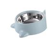 Happyyami 2-Piece Dual Pet Food and Water Bowl Set, Non-Slip, Blue view 3