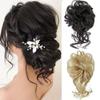 Messy Bun Hairpiece Scrunchie, Curly Wavy Ponytail Extension, Synthetic Chignon view 2