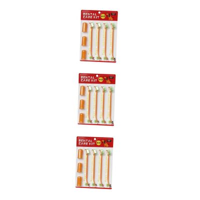 Kisangel 3-Piece Finger Toothbrush Set for Cats and Dogs