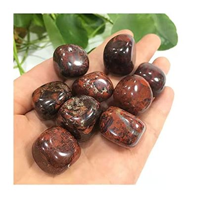 NWPNLXEA Red Chicken-Blood Tumbled Crystals, 200 g, 17–22 mm, Home Decor