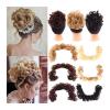 Long Synthetic Curly Messy Bun Hair Extension view 1