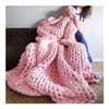 250 g Thick Felted Wool Roving Yarn, Natural Wool, Chunky Yarn for DIY Knitted Blankets and Hand-Knitted Accessories (Color: Light Gray) view 4