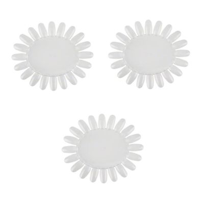 MAGICLULU 3 Sets Sunflower-Shaped Acrylic Nail Display Boards, 10 Pieces Each
