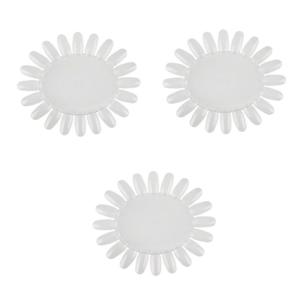 MAGICLULU 3 Sets Sunflower-Shaped Acrylic Nail Display Boards, 10 Pieces Each