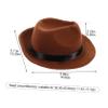 Decorative Brown Cotton Dog Hat with Adjustable Strap view 2