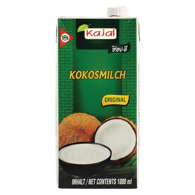 Kajal Coconut Milk for Cooking, Baking, Smoothies, Desserts, Cocktails, and Hair & Skin Care (6 x 500 ml)