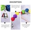 BESPORTBLE 2-Pack Rattan Balls for Birds view 2