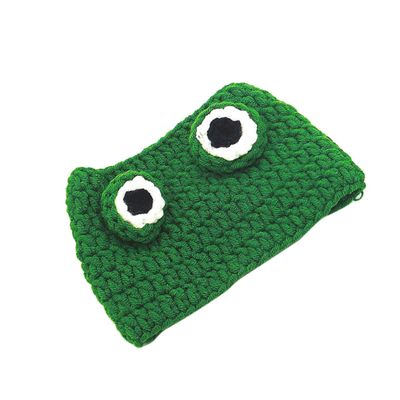 Creative Knitted Green Pet Hat for Dogs and Cats