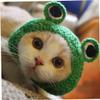 Creative Knitted Green Pet Hat for Dogs and Cats view 4