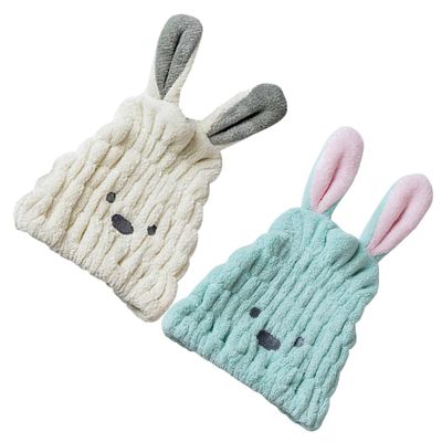 MAGICLULU 2-Piece Hair Drying Cap Set, Absorbent and Comfortable