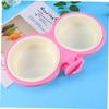 Sosoport Hanging Double Pet Bowl for Dogs and Cats view 2