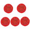 HEMOTON 5-Piece Nepalese Singing Bowl Mat Set, Handmade Cushions for Meditation view 1