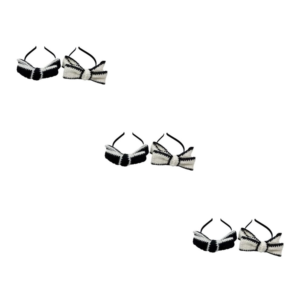 MAGICLULU 3 Sets of Luxury Large-Bow Headbands for Women and Girls, Elegant Fashion Accessory, 2 Pieces × 3
