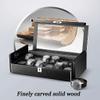 FERGERG Home Watch Storage Box for Mechanical Watches with Transparent Top Window and Multiple Compartments, Ideal for Organizing Your Collection Charitable view 2