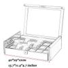 FERGERG Home Watch Storage Box for Mechanical Watches with Transparent Top Window and Multiple Compartments, Ideal for Organizing Your Collection Charitable view 4