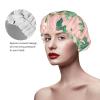 Tropical Cactus Women's Luxury Adjustable Shower Cap view 4