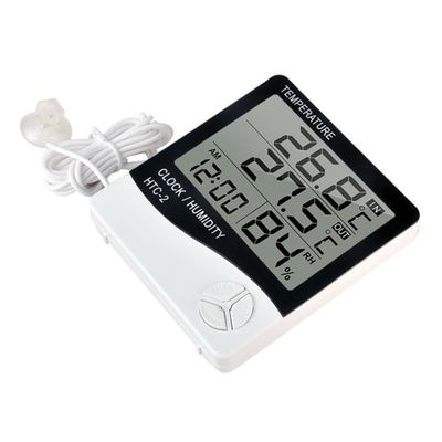 Kisangel 2-Pack Digital Thermometer and Hygrometer for Aquariums, Temperature and Humidity Monitor with LCD Display for Fish Tanks and Indoor Spaces, Batteries Not Included
