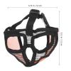 Sosoport 4-Piece Short-Snout Dog Muzzle Set, Breathable Mesh, Adjustable view 3