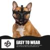 Sosoport 4-Piece Short-Snout Dog Muzzle Set, Breathable Mesh, Adjustable view 4