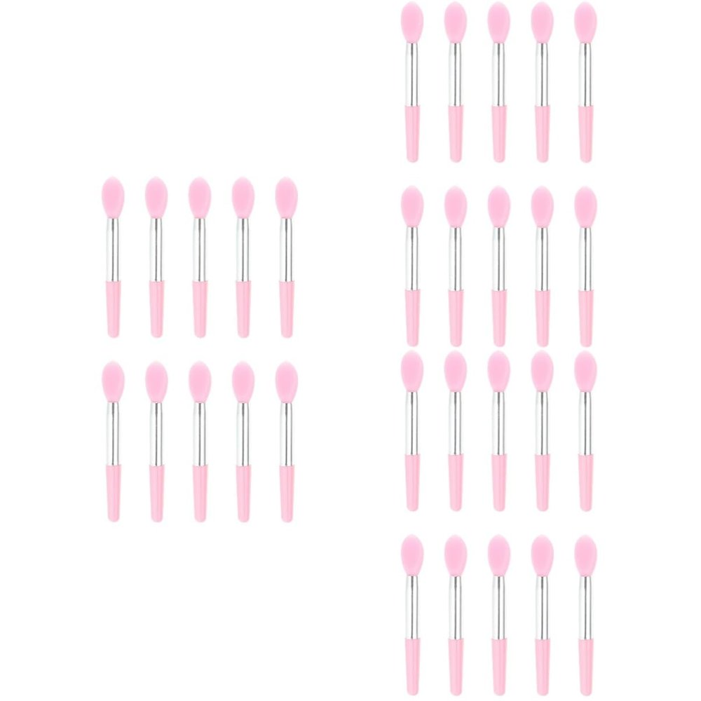 MAGICLULU 3-Piece Sets Silicone Lip Brushes for Makeup Artists, Precision Lipstick and Eyeshadow Brushes, Travel-Friendly, Easy to Use, 10 Pieces * 3