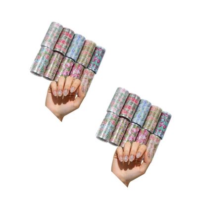 MAGICLULU 20 Sheets Floral Christmas 3D Nail Stickers
