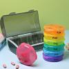 3-Times-Daily Weekly Pill Organizer, 7 Days, 7 Colors, 21 Compartments view 3