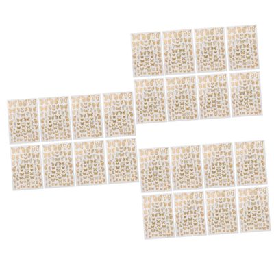 MAGICLULU 3 Sets Nail Art Sticker Kit, 8 Pieces Each