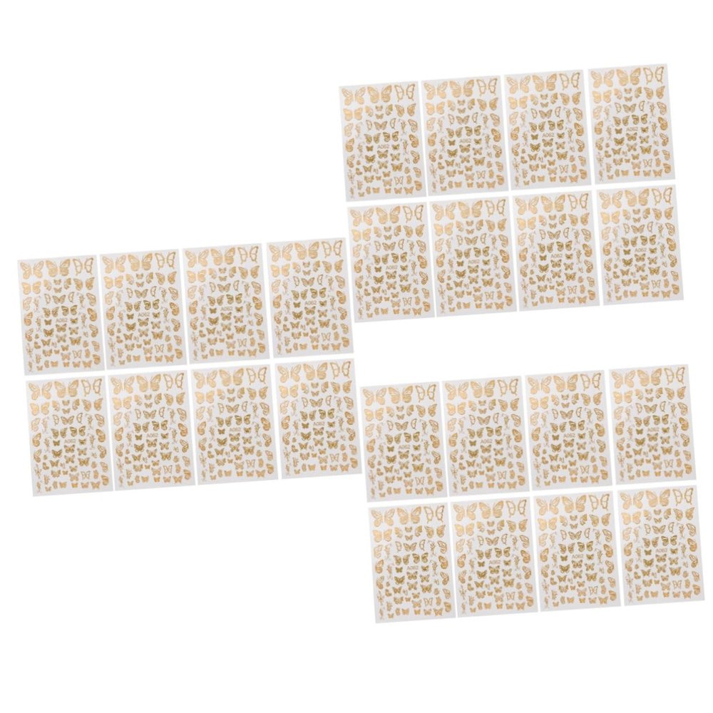MAGICLULU 3 Sets Nail Art Sticker Kit, 8 Pieces Each