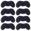 Removable Shoe Heel Pads, Heel Patches to Reduce Friction and Protect Skin (Black, 8 pcs, 3 mm Thick) view 1