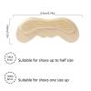 Removable Shoe Heel Pads, Heel Patches to Reduce Friction and Protect Skin (Black, 8 pcs, 3 mm Thick) view 4